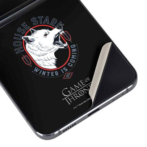 Game of Thrones: House Stark Direwolf Galaxy Z Flip5 5G Skin